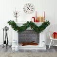 thumbnail image 3 of Nearly Natural 6ft Mixed Pine & Pinecone Artificial Garl w/5 Clear LED in Green, 3 of 5