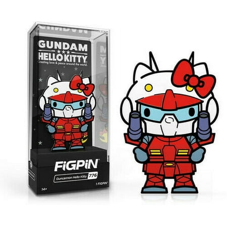 UPC: 0810021537443 | FiGPiN Gundam x Hello Kitty Guncannon Hello Kitty #776