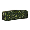 thumbnail image 1 of Fotbe Green Branch Olive Estuche para Lápices de Cuero con Estampado, Estuche con Cremallera Resistente, Organizador Compacto y Elegante para Papelería, 1 of 7