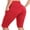 Bright Red, variant on attraco basics Womens Workout Running Short High Waist Biker Tights Shorts with Pockets