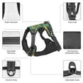 thumbnail image 4 of PUREYAH No-Pull Dog Harness, Adjustable Striped Abstract Curved Wave Reflective Oxford Vest Pet Harness for Medium Dogs, 4 of 7
