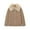 #097-Khaki, variant on Roncen Women's Casual Long Sleeve Faux Fur Coat - Solid Color Notched Collar Zip Front Outerwear - Stylish Winter Jacket with Relaxed Fit