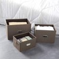 thumbnail image 3 of Foldable Storage Basket Storage Box with Lid Bin Organizer Storage Container with Handle for Dedon Cover Toys Coffee Clothes 37 * 27 * 26cm, 3 of 3