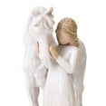 thumbnail image 4 of Girl & Horse Resin Figurine - Cowgirl Memorial Gift, Equestrian Decor for Horse Lovers, Home Ornament (White), 4 of 8