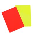 thumbnail image 4 of Tarjetas Árbitro Fútbol PVC Herramienta Entrenamiento para Partidos (2 Uds.) Rojo Y Amarillo, 4 of 9