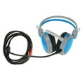 thumbnail image 2 of Auriculares para juegos con cancelación de ruido, estéreo, ergonómicos, con cable y micrófono para PC, color azul, 2 of 15