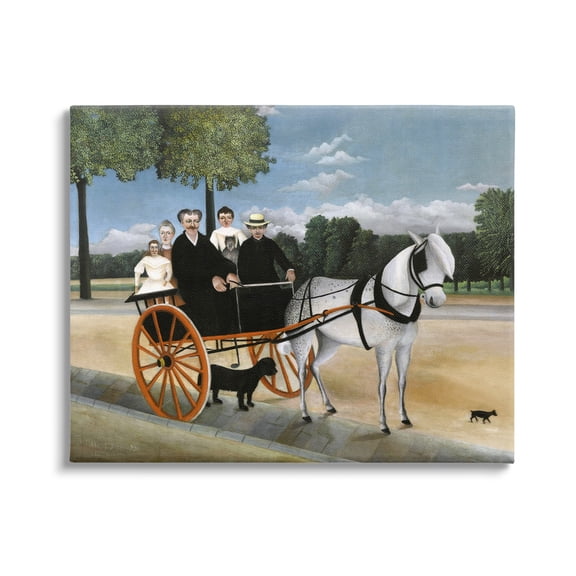 Stupell Industries La Carriole du pere Junier Henri Rousseau Painting Painting Gallery Wrapped Canvas Print Wall Art, Design by one1000paintings