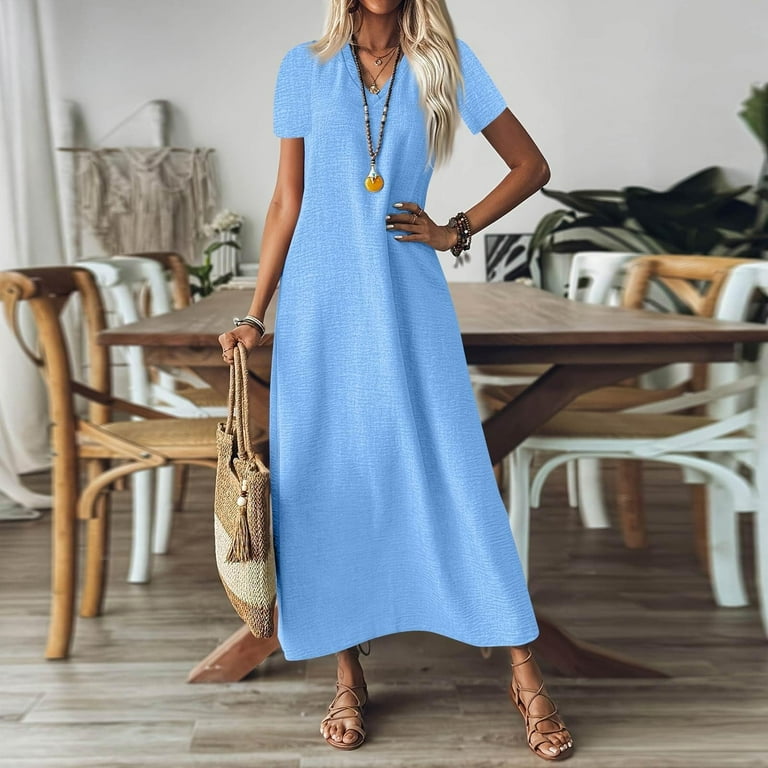 a-line black dress The Linen A-Line Midi Dress main image 0