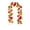 C #006, variant on Halloween Decorations Artificial Fall Maple Leaf Garland, Red Sunflower & White Pumpkin Fall Garland, Harvest Thanksgiving Decor for Mantel Staircase Table