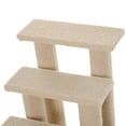 thumbnail image 4 of 25" 4-Step Multi-Level Carpeted Cat Scratching Post Pet Stairs, Beige, 4 of 6