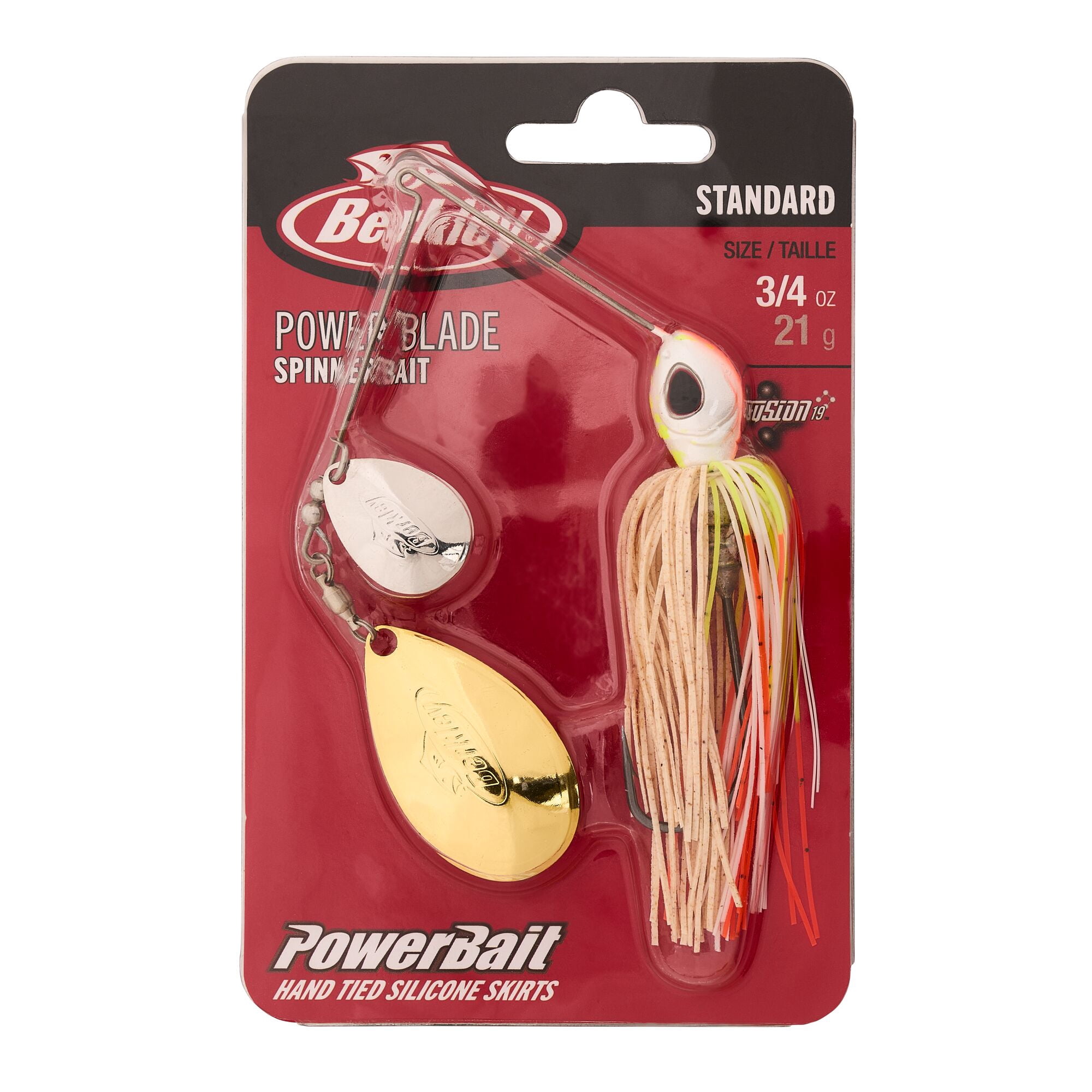 Berkley Power® Blade Standard, Spinnerbaits, Coleslaw/Silver + Gold (1 Count)