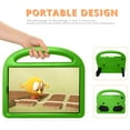 thumbnail image 3 of Allytech Kids Case for Lenovo Tab M10 10.1-inch TB-X605F / TB-X505F, Soft EVA Rubber Heavy Duty Protection Drop Proof Kids Friendly Kickstand Handle Lightweight Cover Case, Green, 3 of 8