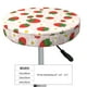 thumbnail image 4 of Balery Strawberry Floral Fundas de asiento para taburete de bar redondo de tela de terciopelo ajustables que protegen de arañazos y manchas para sillas de 14 a 17 pulgadas.-14 inch, 4 of 7