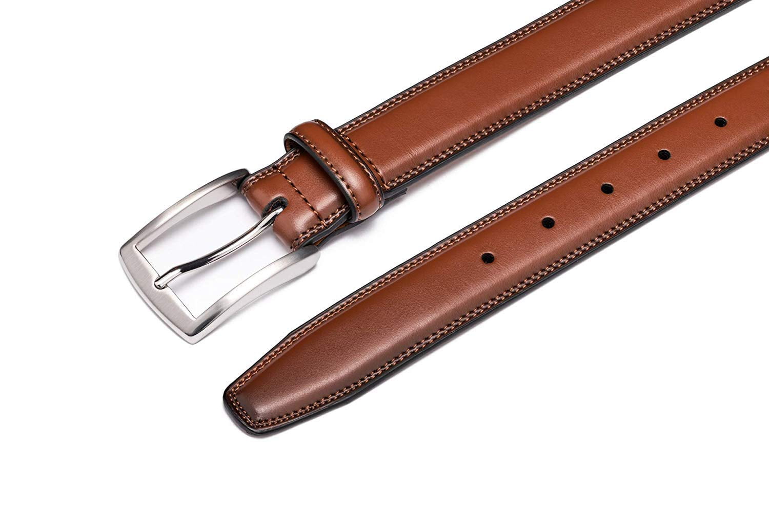 KML Genuine Leather Men's Belt with Double Hole, Single