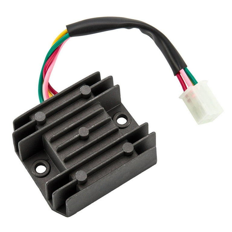 Universal 4 Wire Full Wave Black Motorcycle Regulator Rectifier