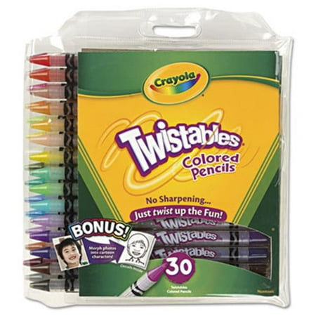 Crayola 687409 Twistables Colored Pencils 30 Assorted Colors-Pack ...