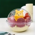 thumbnail image 4 of AMERTEER 25pcs Clear Plastic Food Storage Containers with Snap-On Lids - Stackable  Transparent Salad & Dessert Bowls for Restaurants  Catering  Home Kitchen - Dishwasher Safe  Space-Savi, 4 of 5