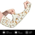 thumbnail image 3 of Easygdp Cartoon Corgi Adult Ice Silk Sunscreen Arm Cover with Thumbhole, Cooling Compression Arm Cover for Running, 3 of 8