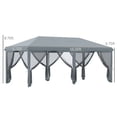 thumbnail image 3 of Outsunny 10' x 20' Pop Up Canopy Tent with Netting, Heavy Duty Instant Sun Shelter, Large Tents for Parties with Carry Bag for Outdoor, Garden, Patio, Gray, 3 of 9