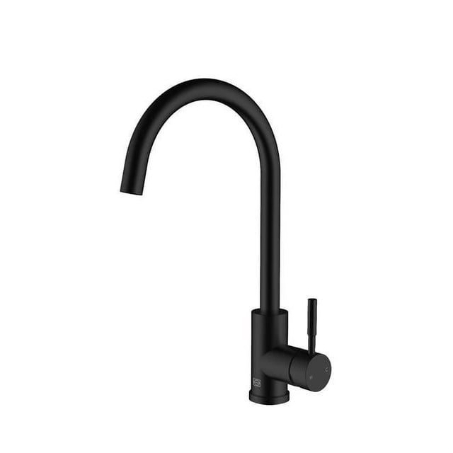 Elegant Kitchen & Bath FAK-307MBK Finn Single Handle Kitchen Faucet, Matte Black