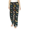 thumbnail image 2 of Lsque Plaid Dachshund Print Women's Pajama Pants, Lounge Pant - Comfortable Home Wear,Elastic Waistband, Stylish Design-Large, 2 of 9