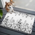 thumbnail image 3 of Entryway Rug 2'x3', Grey Eucalyptus Leaves Small Rug for Kitchen Bathroom Door Mat Indoor Entrance, Watercolor Spring Summer Botanical Non-Slip Area Rugs Floor Mats Carpet Front Door Rugs, 3 of 8