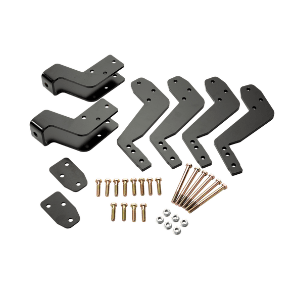 MOR ryde Suspension Crossmember XF12-003 X-Factor; Provides Lateral Support To Fifth Wheel And Travel Trailer; No Welding/No Drilling Required; Black; Half With Holes And Half With Slots
