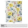thumbnail image 4 of HENGT Yellow Blue Grey Blanket, Soft Blankets Flannel Bed Throw Cozy Lightweight Plush Gifts for Women Girls Sofa Couch Bedroom Living Rooms Warm All Season, Home Decor, Small, 4 of 6