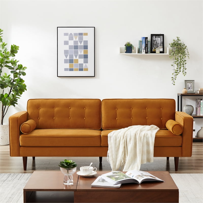 Harriet 84 Mid Century Modern Velvet, Mid Century Style Sofa Bed