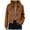 Brown, variant on felwors Women's Faux Suede Cropped Jacket Casual Lightweight Fall Fashion 2025 Winter Coats Outerwear Trendy Clothes Khaki, M