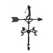 Montague Metal Products WV-288-SB 200 Series 32 In. Black Golfer Weathervane