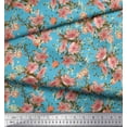 thumbnail image 3 of Soimoi Cotton Jersey Fabric Leaves & Blossoms Floral Printed Craft Fabric by The Yard 58 Inch Wide, 3 of 3