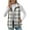 Gray Vest, variant on Womens Plaid Vest Full Zip Up Collared Sleeveless Jacket Lightweight Shacket Coats with Pockets Brown XL