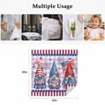 thumbnail image 5 of 4th of July Cloth Napkins, USA Flag Gnomes Independence Day Blue Red Washable and Reusable Dinner Napkins Set of 6, Table Napkin for Kitchen Party Birthday Wedding Hotel Housewarming 20"x20", 5 of 9
