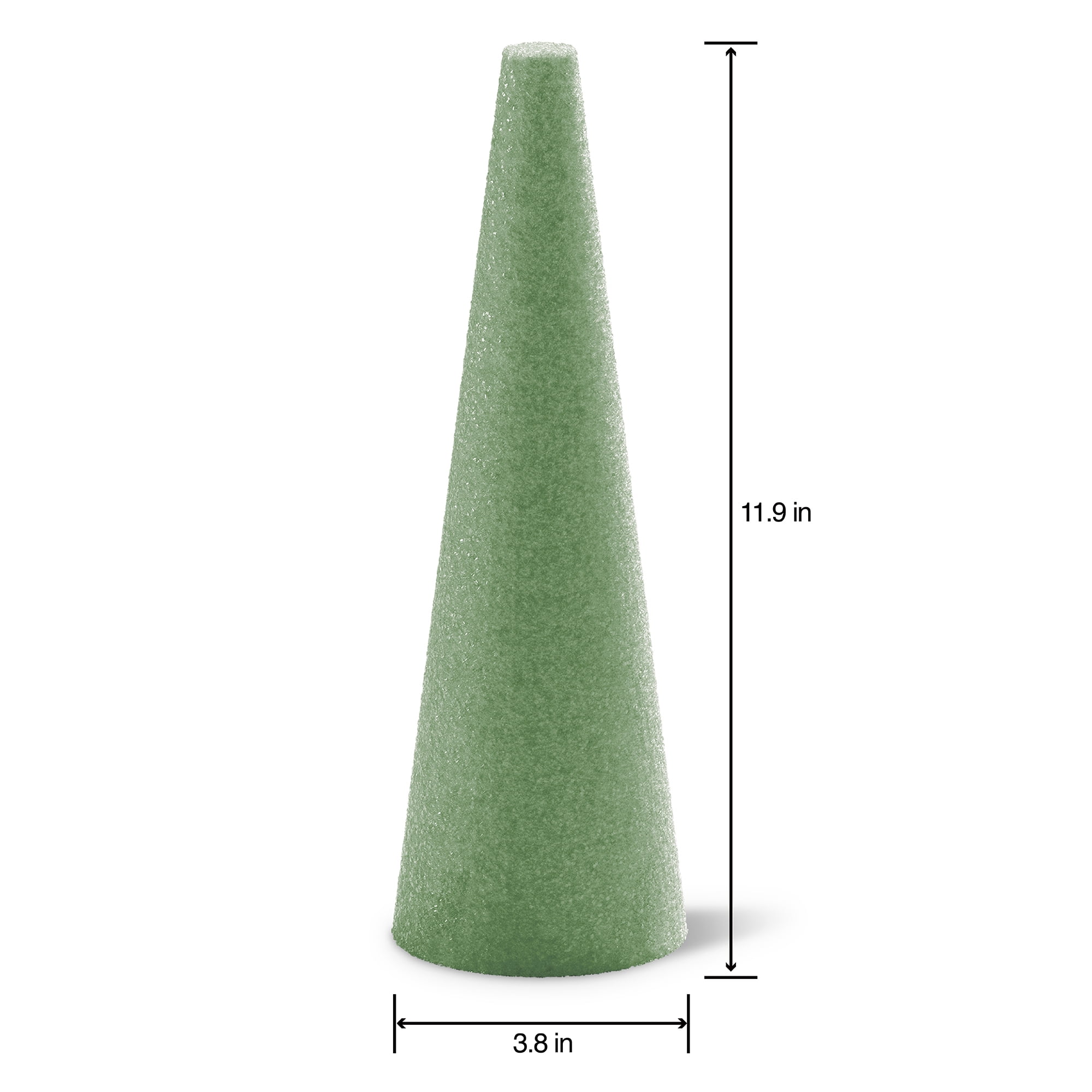 FloraCraft FloraFōM Foam Green Cone, 24 Pack