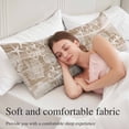 thumbnail image 5 of Brown Coastal Body Pillow Cover 20 x 54 Inch Decorative Pillow Cover Nautical Coral Starfish Shell Octopus Sea Lumbar Pillowcase Seasonal Rectangle Cushion Case for Couch Sofa Bed Living Room, 5 of 9