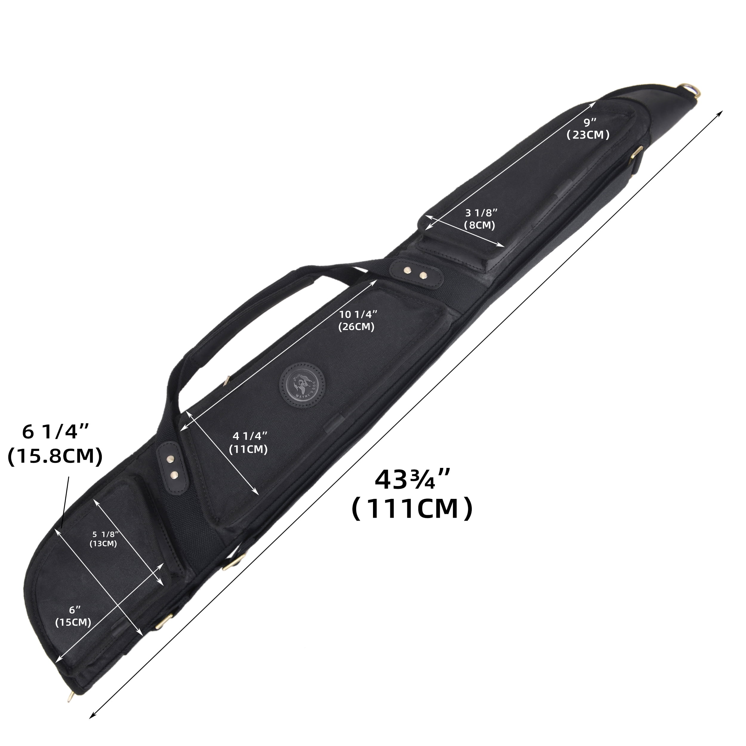 New Soft Gun Case for Scoped Rifle & Shotgun Canvas Leather Gun Storage Bag Cases