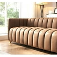 thumbnail image 3 of US Pride Furniture Glam Fabric Upholstered Solid Wood Frame 82.7" Art Deco Sofa, 3 of 4