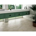 thumbnail image 3 of Bedrosians Makoto Hexagon Matte Porcelain Tile 10 x 10, Tatami Beige (10.76 sq. ft./Case), 3 of 4
