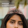 thumbnail image 5 of KAKOWELY Corona de cumpleaños para fiesta, tiara de diamantes de imitación, joyería para el cabello para mujeres, cumpleaños, 5 of 5