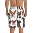 thumbnail image 5 of Cauagu Happy Dog Faces Collage Print Pajama Bottoms for Men Sleep Pajama Shorts Elastic Waistband Sleep Pajama Short Men's PJ Shorts -Medium, 5 of 6