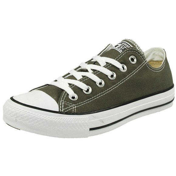 Converse Chuck Taylor All Star Canvas Low Top Sneaker, Charcoal ,8 US Men/10 US Women