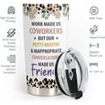 thumbnail image 3 of Coworkers Gift - Stainless Steel Tumbler 20oz - Coworkers Gifts for Women - Funny Christmas Gifts For Coworkers Women Colleagues Friends - Farewell Going Away Goodbye Gifts for Coworker, 3 of 6