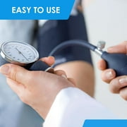 Primacare DS-9197-BLWM Professional Classic Series Manual Adult size Blood Pressure Kit, Emergency Bp kit with Stethoscope and Portable Leatherette Case, Nylon Cuff, Blue
