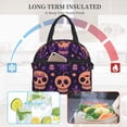 thumbnail image 6 of LNWH Ghosts Goblins Quirky Halloween Pattern Lunch Bag, Reusable High Capacity Lunch Box, 6 of 8