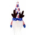 thumbnail image 4 of Muñeco de Navidad para el día de la independencia, adornos navideños para el hogar, adorno navideño, juguete LED de Navidad, adorno artesanal Kits de decoración para fiestas estrella de cinco puntas Bearachild HA005736-01, 4 of 6