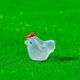thumbnail image 2 of Mini pollo de resina brillante en maceta para decoración de jardín, acuario, fiesta y hogar., 2 of 6