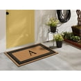 thumbnail image 5 of A1HC Natural Coir Monogrammed Entrance Door Mats, Durable Large Outdoor Rug, Non-Slip, Flock Doormat, Thin-Profile Heavy Duty Door Mat, Indoor Outdoor Front Door, High Traffic Areas, 24" X 39", 5 of 7