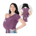 thumbnail image 1 of Portabebés envolvente KeaBabies D-Lite ajustable color malva oscuro, 1 of 9