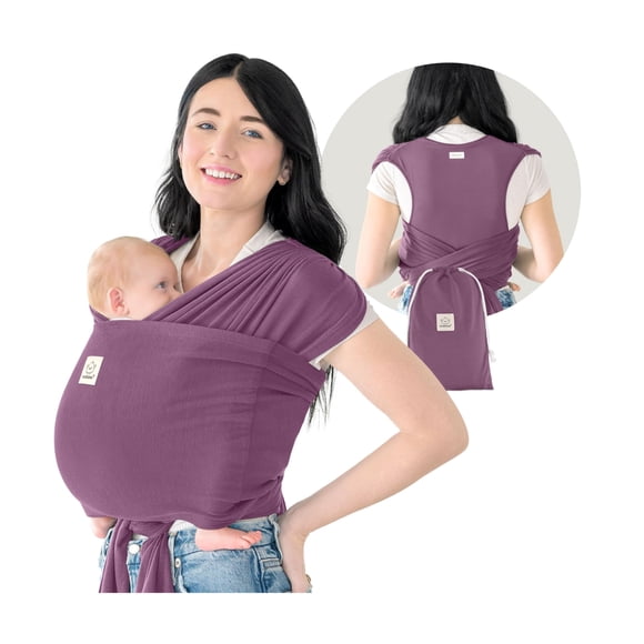 Portabebés envolvente KeaBabies D-Lite ajustable color malva oscuro